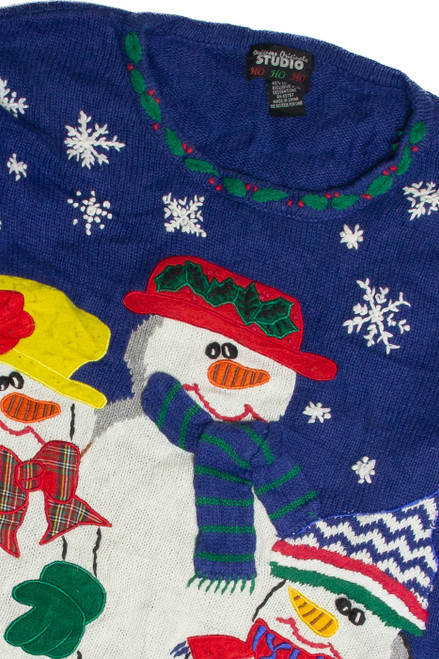 Vintage Blue Ugly Christmas Sweater 59965