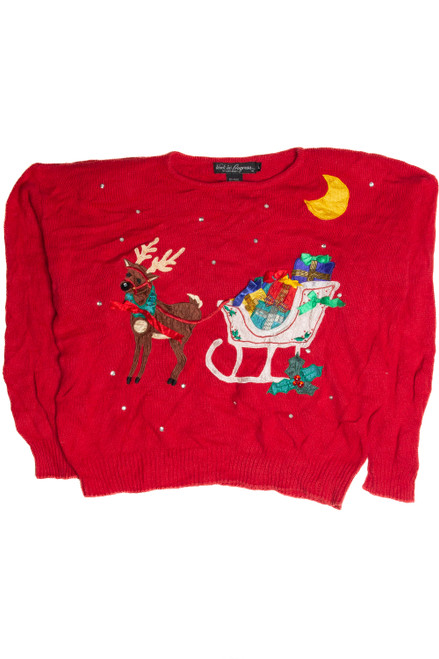 Vintage Red Ugly Christmas Sweater 59969