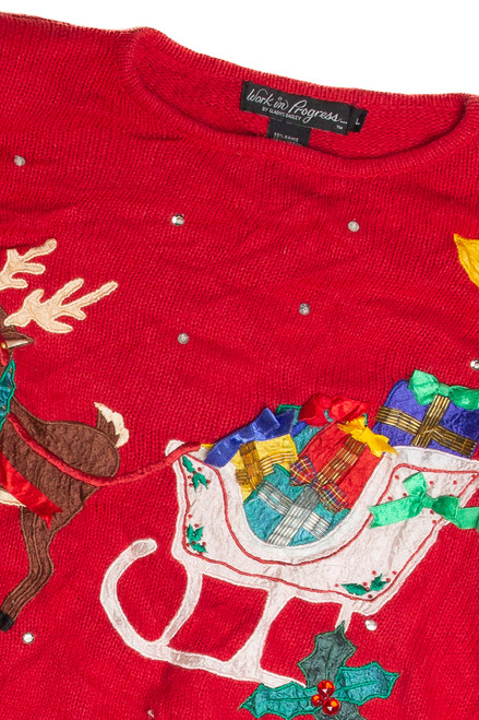 Vintage Red Ugly Christmas Sweater 59969