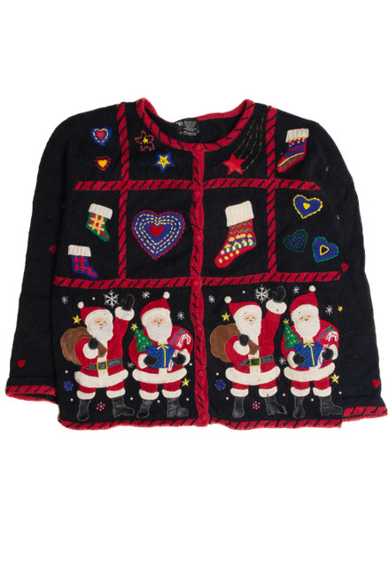 Vintage Black Ugly Christmas Cardigan 59997