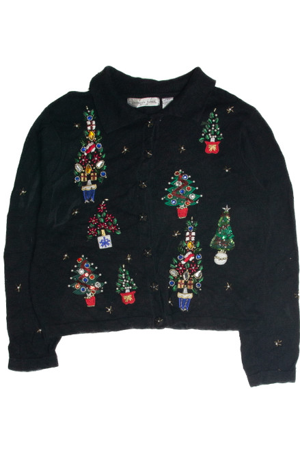 Vintage Black Ugly Christmas Cardigan 60840