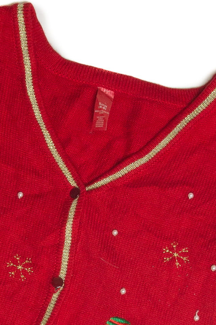 Vintage Red Ugly Christmas Vest 60850