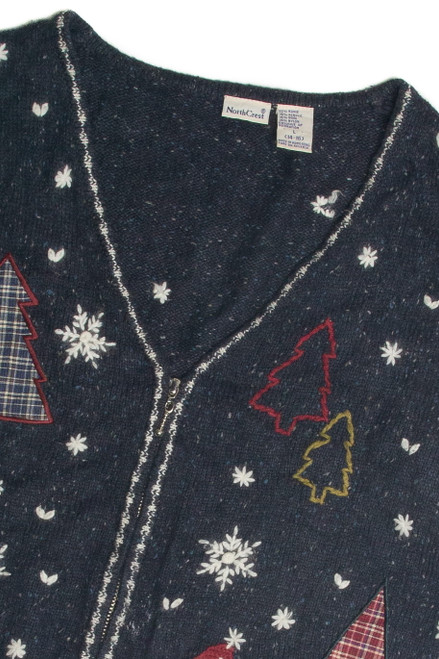 Vintage Blue Ugly Christmas Vest 60859