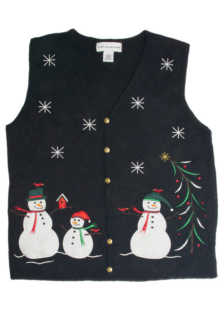 Vintage Black Ugly Christmas Vest 60861