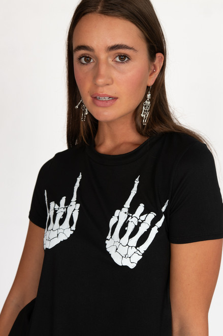 Skeleton Hands Tee