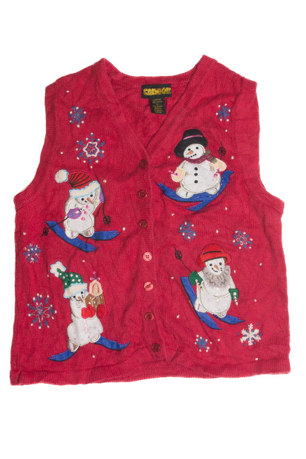 Vintage Red Ugly Christmas Vest 60866