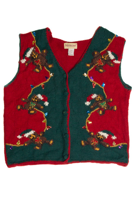 Vintage Red Ugly Christmas Vest 60874