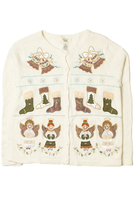 Angels & Stockings Ugly Christmas Cardigan 62160