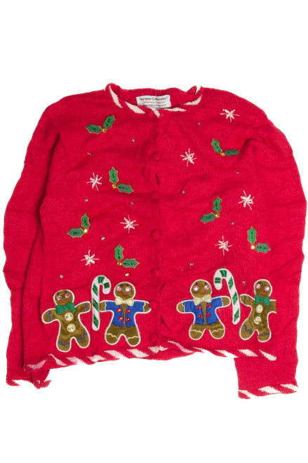 Vintage Red Ugly Christmas Cardigan 60881