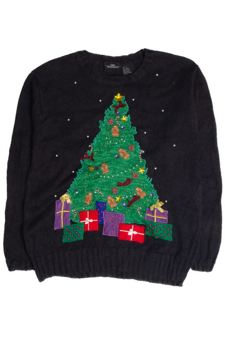 Vintage Black Ugly Christmas Sweater 60886