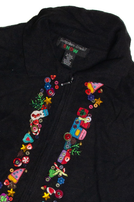 Vintage Black Ugly Christmas Vest 60888