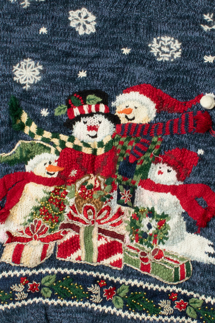 Happy Snowmen Ugly Christmas Sweater 62178