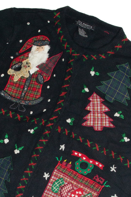 Vintage Black Ugly Christmas Cardigan 60908