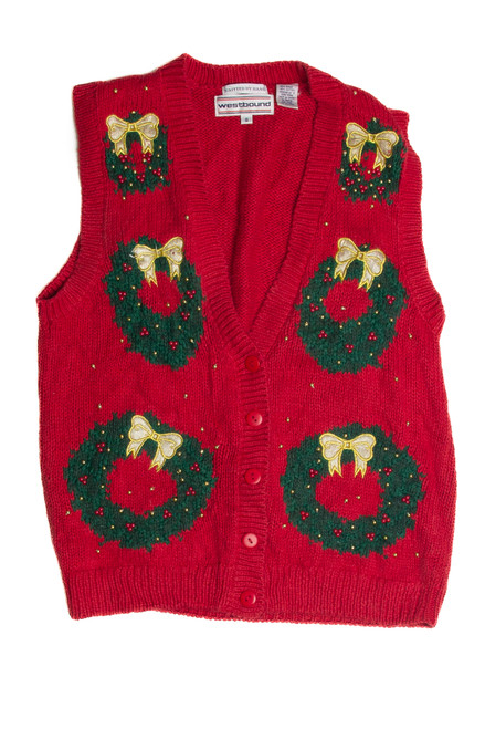 Vintage Red Ugly Christmas Vest 60913