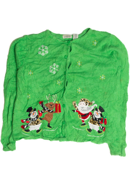 Vintage Green Ugly Christmas Cardigan 60920