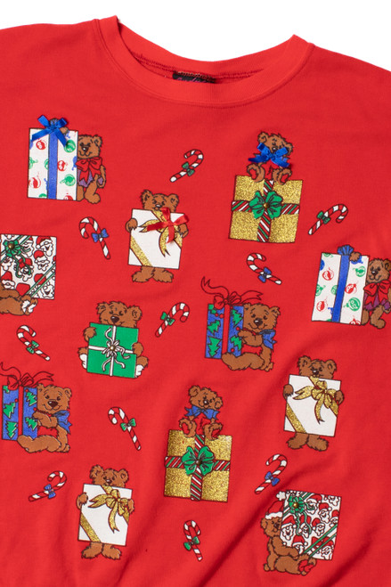 Little Bears With Gifts Ugly Christmas Sweatshirt 62209
