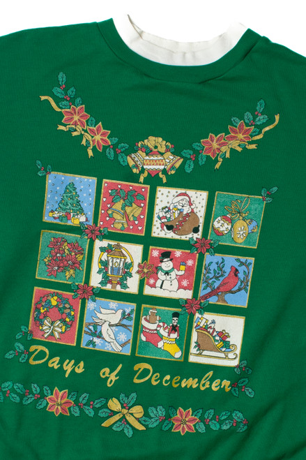 "Days Of December" Ugly Christmas Sweatshirt 62210