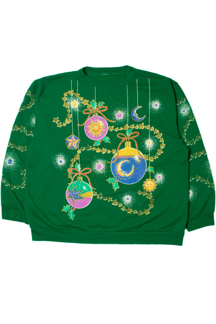 Vintage Celestial Ornaments Ugly Christmas Sweater 62230