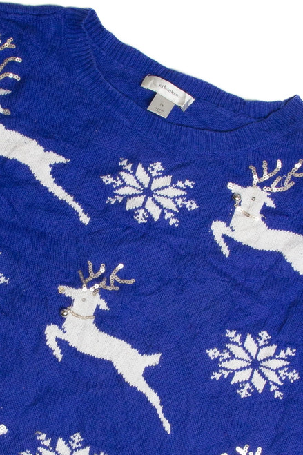 Vintage Blue Ugly Christmas Sweater 60941