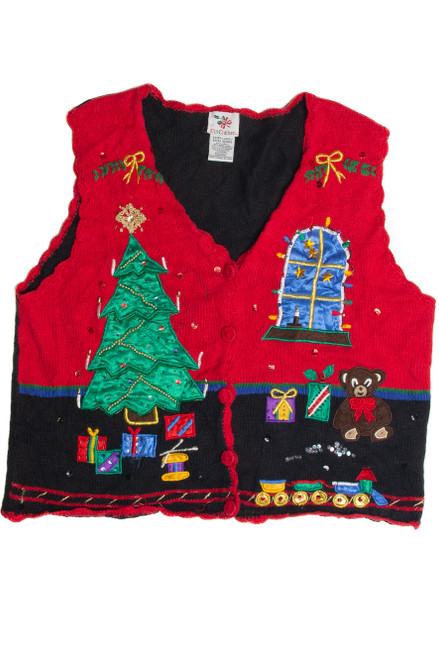 Vintage Red Ugly Christmas Vest 60942