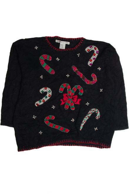 Vintage Black Ugly Christmas Sweater 60943