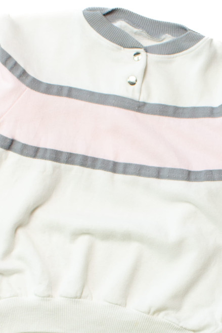 Vintage Pink Stripe Gitano Sweatshirt (1990s)