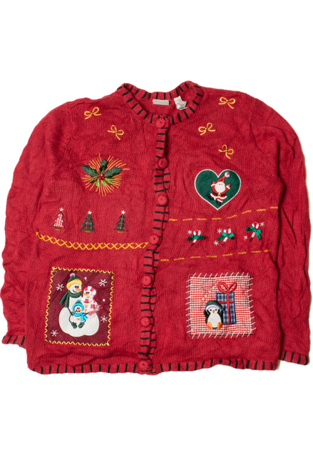 Red Ugly Christmas Cardigan 62243