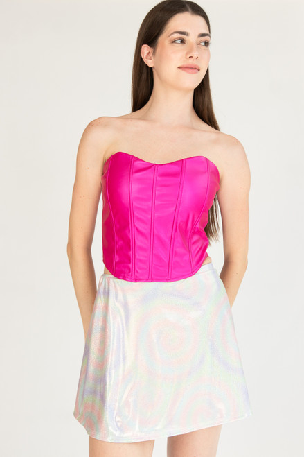 Strapless Metallic Bodice