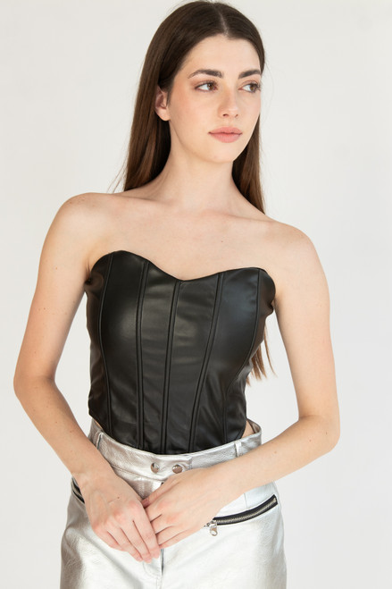 Strapless Metallic Bodice