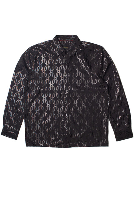 Chain Links Long Sleeve Button Up Shirt