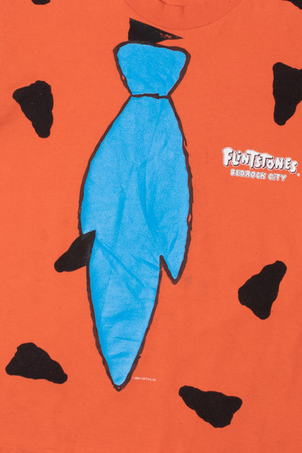 Vintage 1994 Flintstones Fred All Over Print Costume T-Shirt