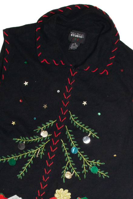 Vintage Black Ugly Christmas Vest 60977