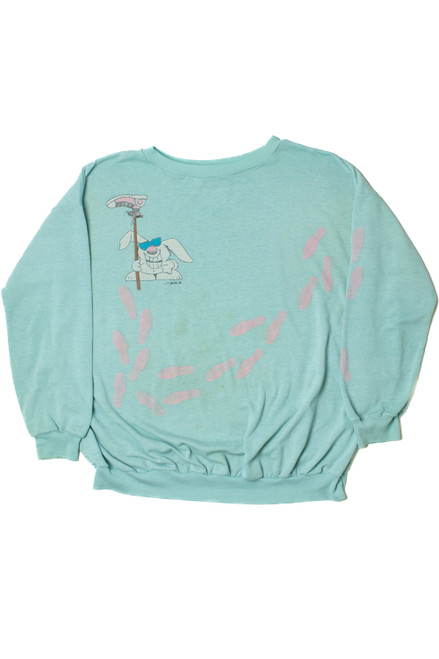 Vintage Sneaky Bunny Thin Sweatshirt