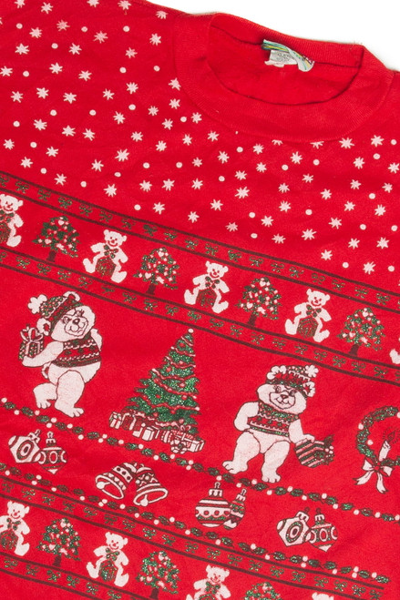 Vintage Red Ugly Christmas Sweatshirt 60999