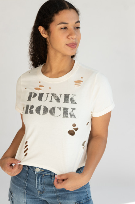 Distressed Punk Rock Tee