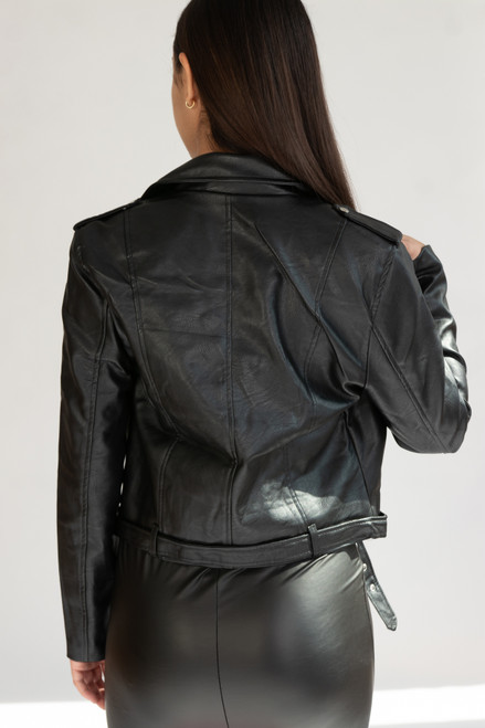 Pleather Moto Jacket