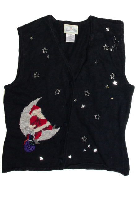 Vintage Black Ugly Christmas Vest 62280