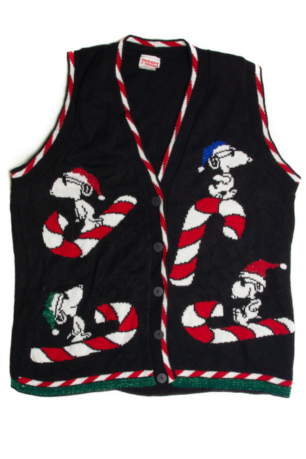Vintage Black Ugly Christmas Vest 62294