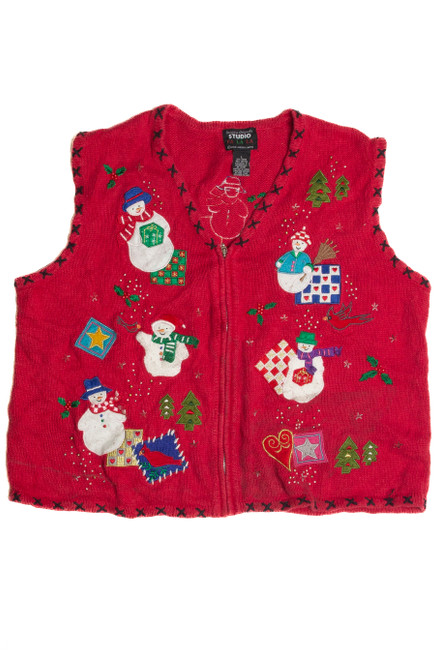 Vintage Red Ugly Christmas Vest 62295