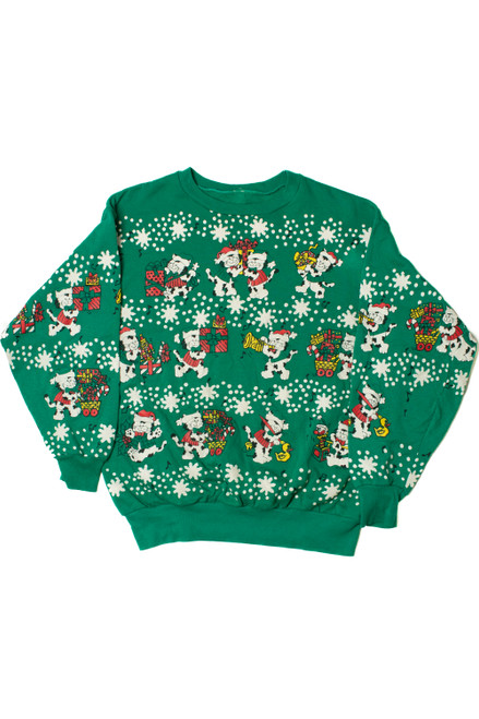 Festive Cats Ugly Christmas Sweatshirt 61505