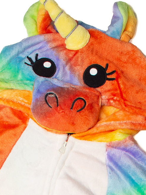 Rainbow Stripe Unicorn Onesie