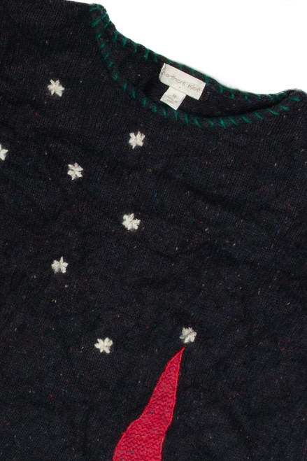 Vintage Black Ugly Christmas Sweater 62314