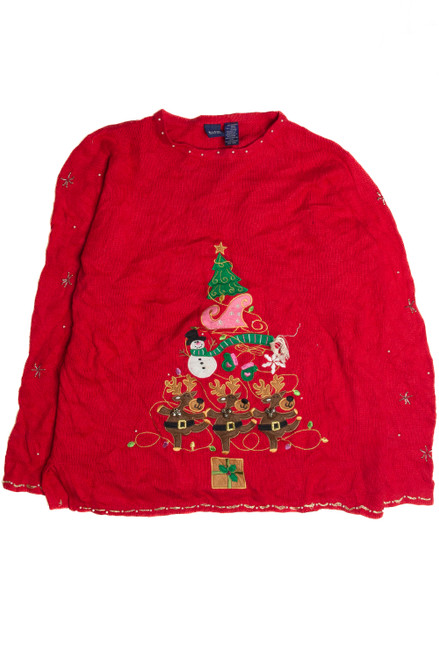 Vintage Red Ugly Christmas Sweater 62326