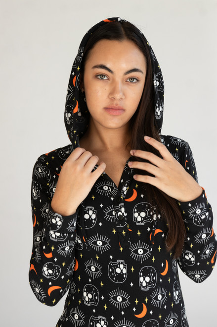 Celestial Skull Hooded Onesie