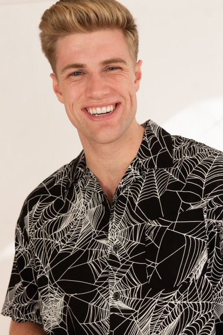 Spiderweb Button Up Shirt