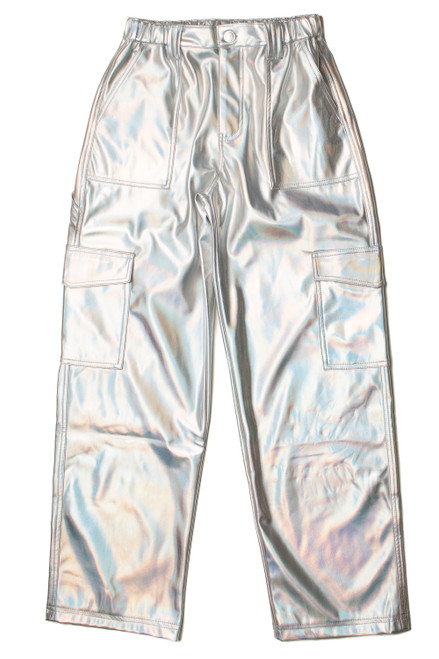 Silver Holographic Skater Jeans