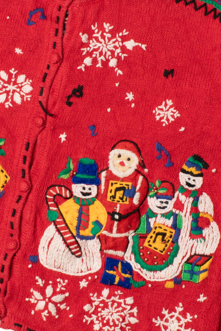 Embroidered Ugly Christmas Cardigan 61577