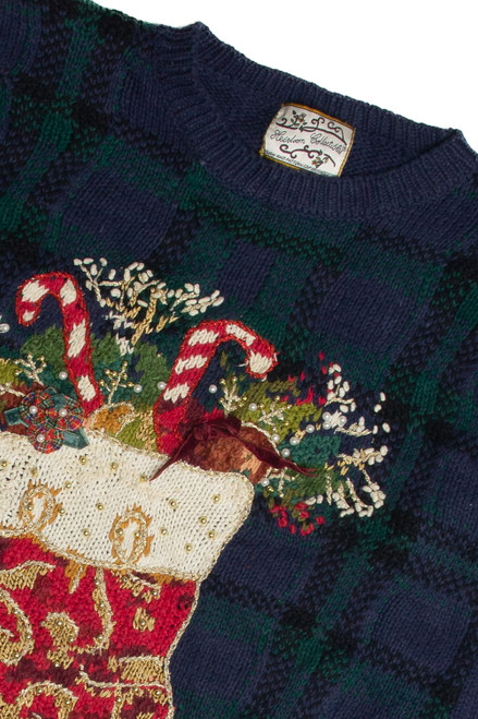 Vintage Blue Ugly Christmas Sweater 62442