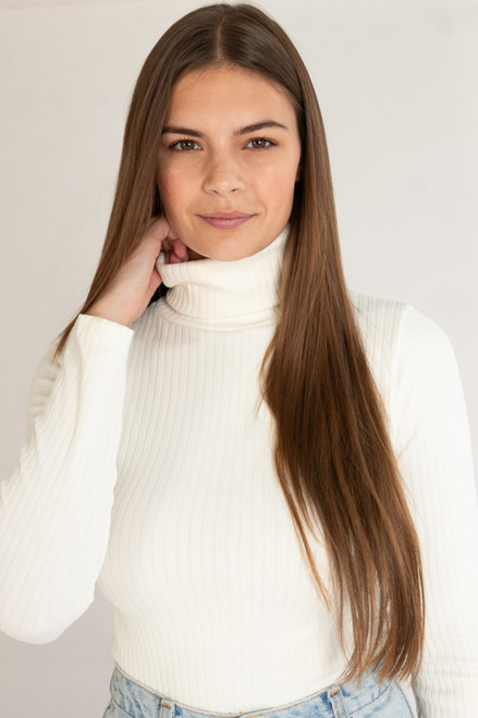 Seamless Ribbed Turtleneck