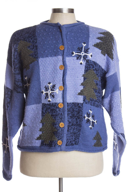 Blue Ugly Christmas Cardigan 38461